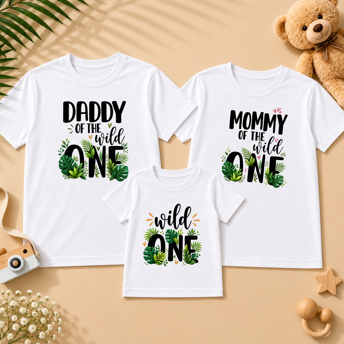 Wild ONE Family Matching T-Shirt Combo – Daddy, Mommy & Baby