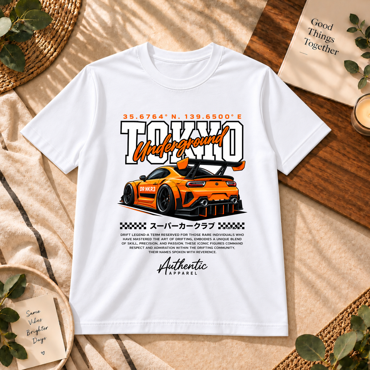 Tokyo Underground Drift Machine Graphic tshirt