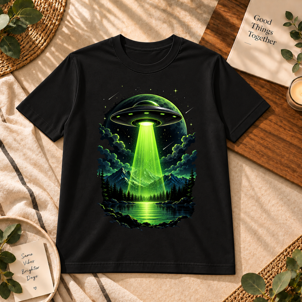 Cosmic UFO Adventure Graphic T-Shirt