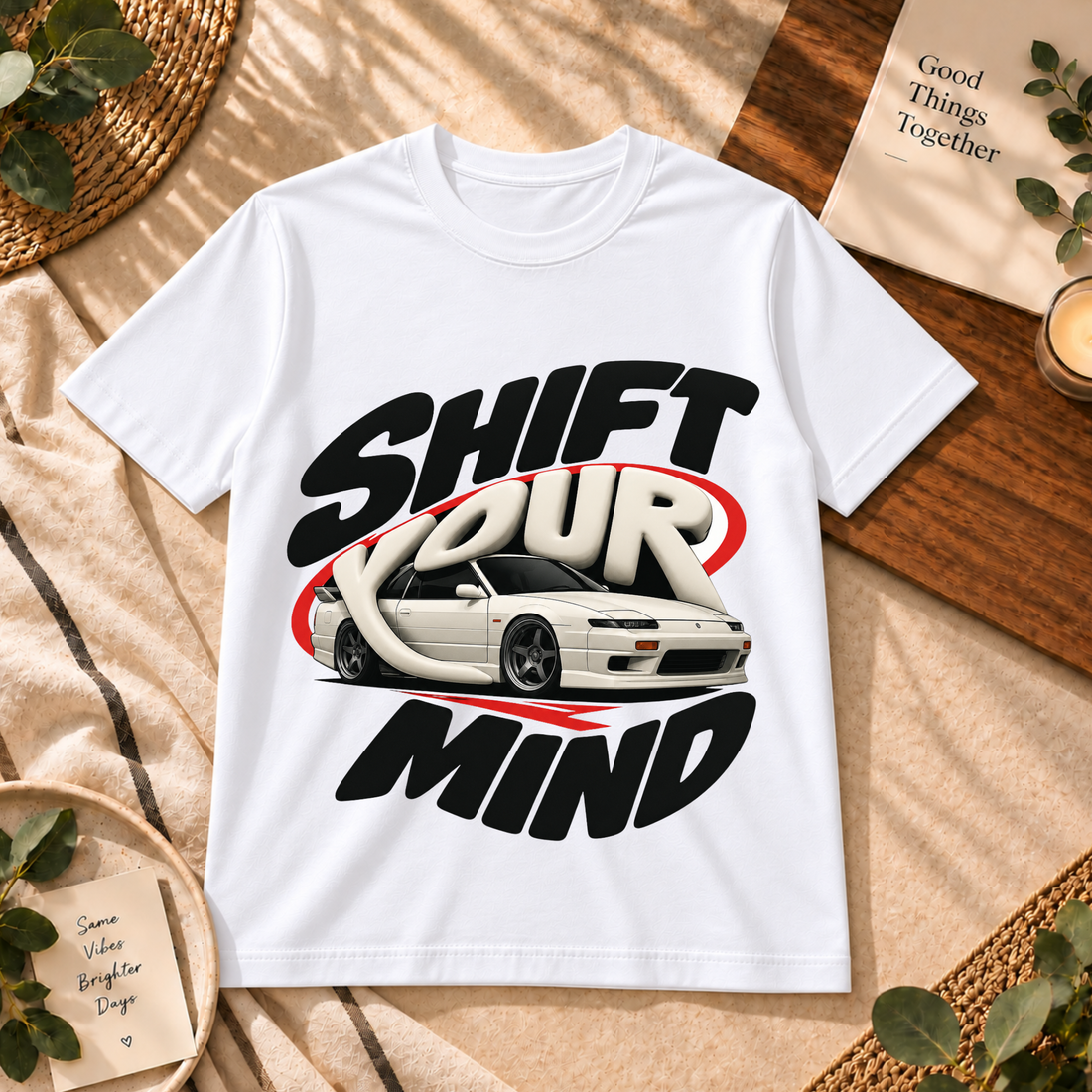 Shift Your Mind Car Graphic T-Shirt