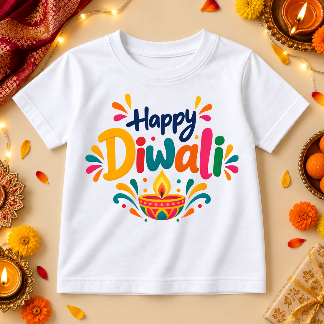 diwali printed tshirt