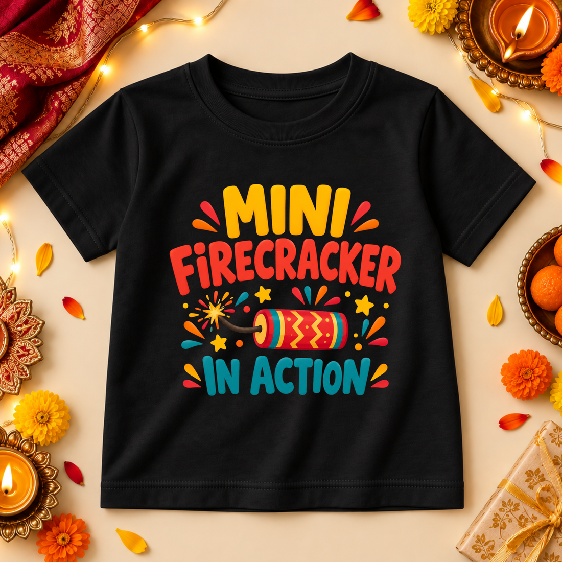 Mini Firecracker Festive Diwali Kids T-Shirt