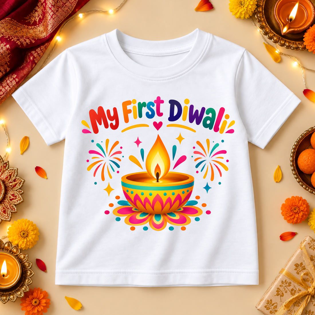 My First Diwali Festive Kids T-Shirt