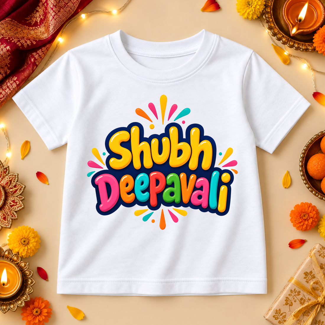 Shubh Deepavali Festive Kids T-Shirt