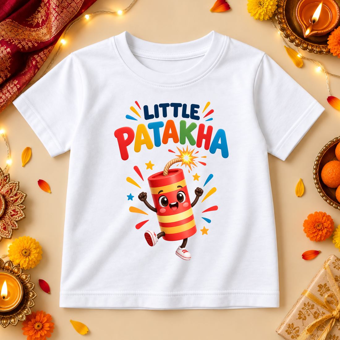 Little Patakha Kids Diwali T-Shirt