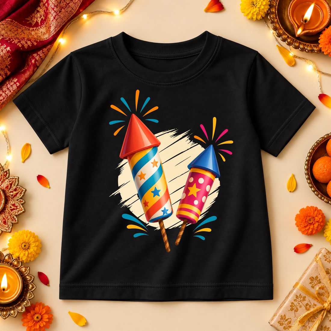 Little Firecracker Diwali Kids T-Shirt