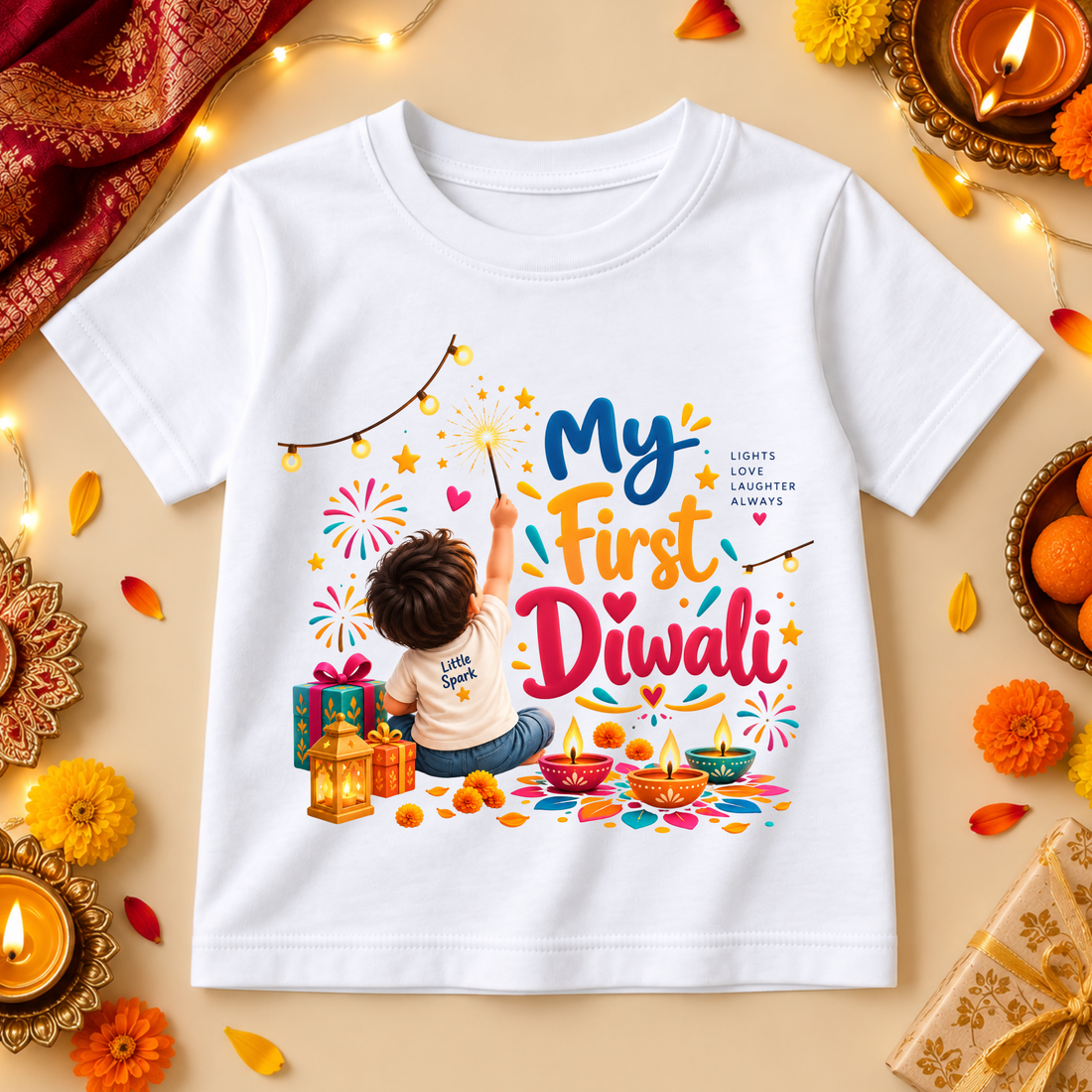 My First Diwali Kids Festive T-Shirt