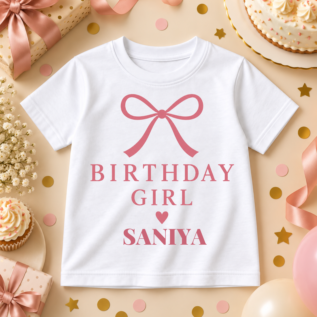Personalized Birthday Magic Girl T-Shirt