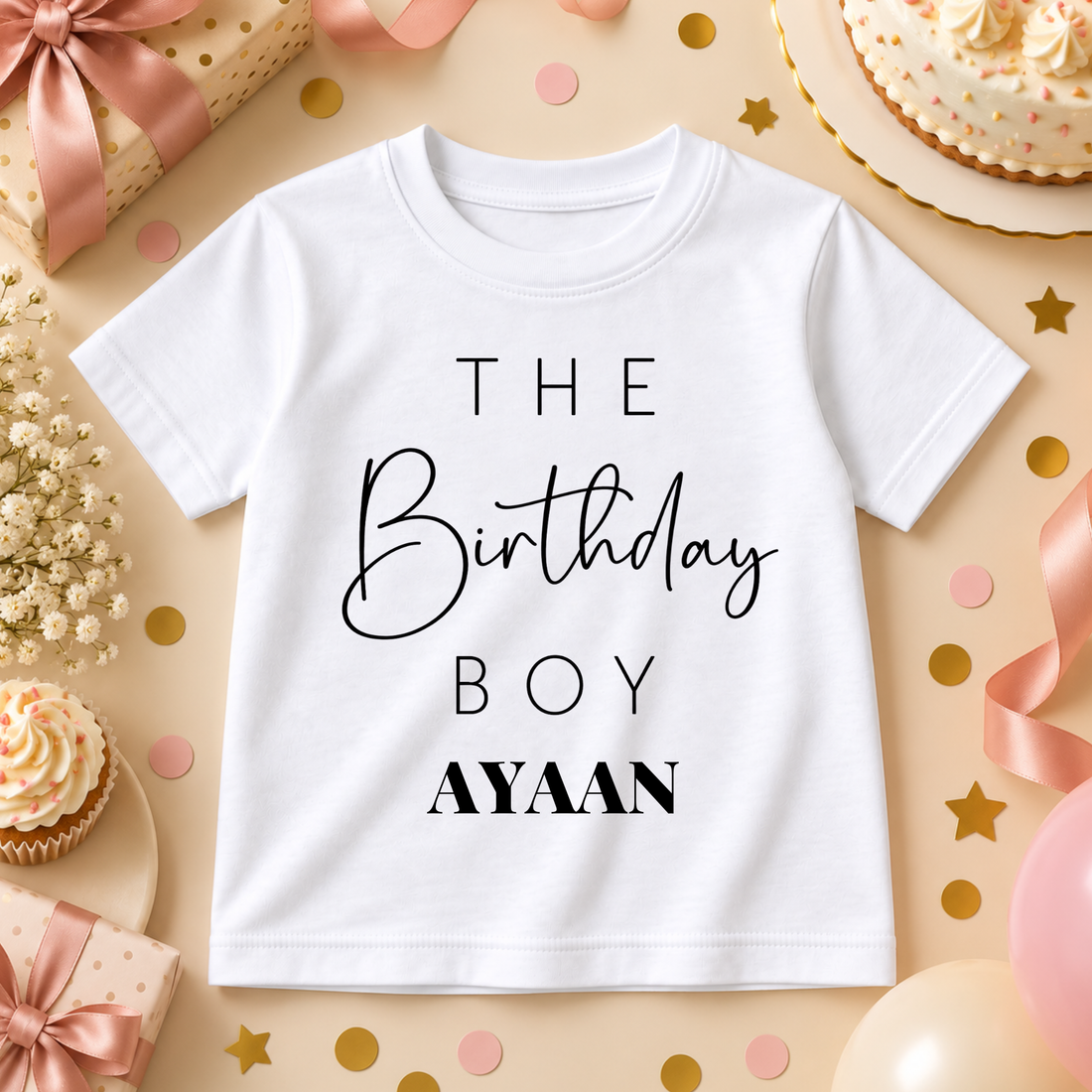 Personalized Birthday boy Smile T-Shirt