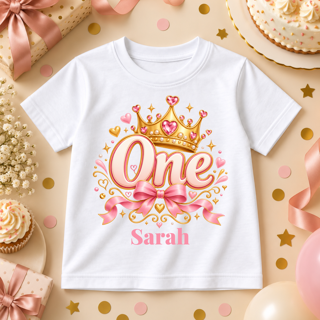 Personalized Little Princess Birthday T-Shirt