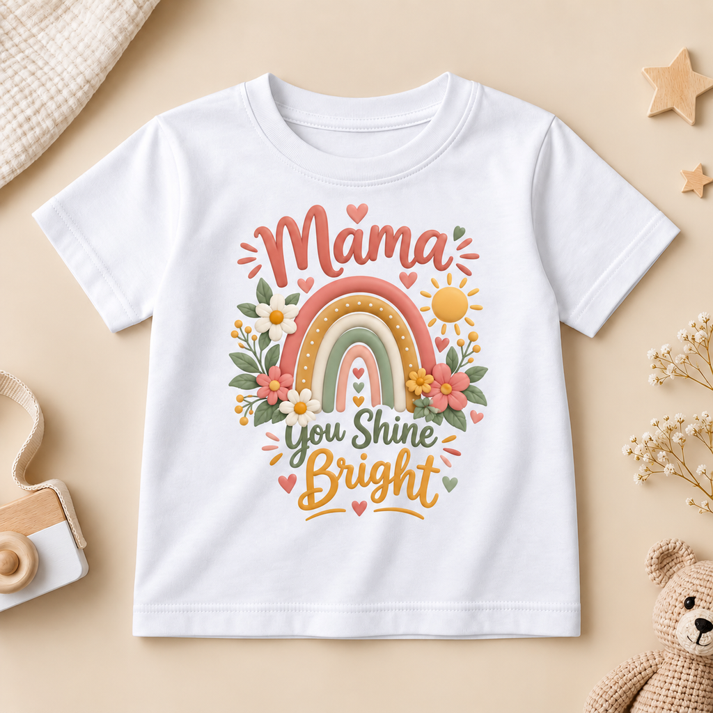 Mama You Shine Bright Kids T-Shirt