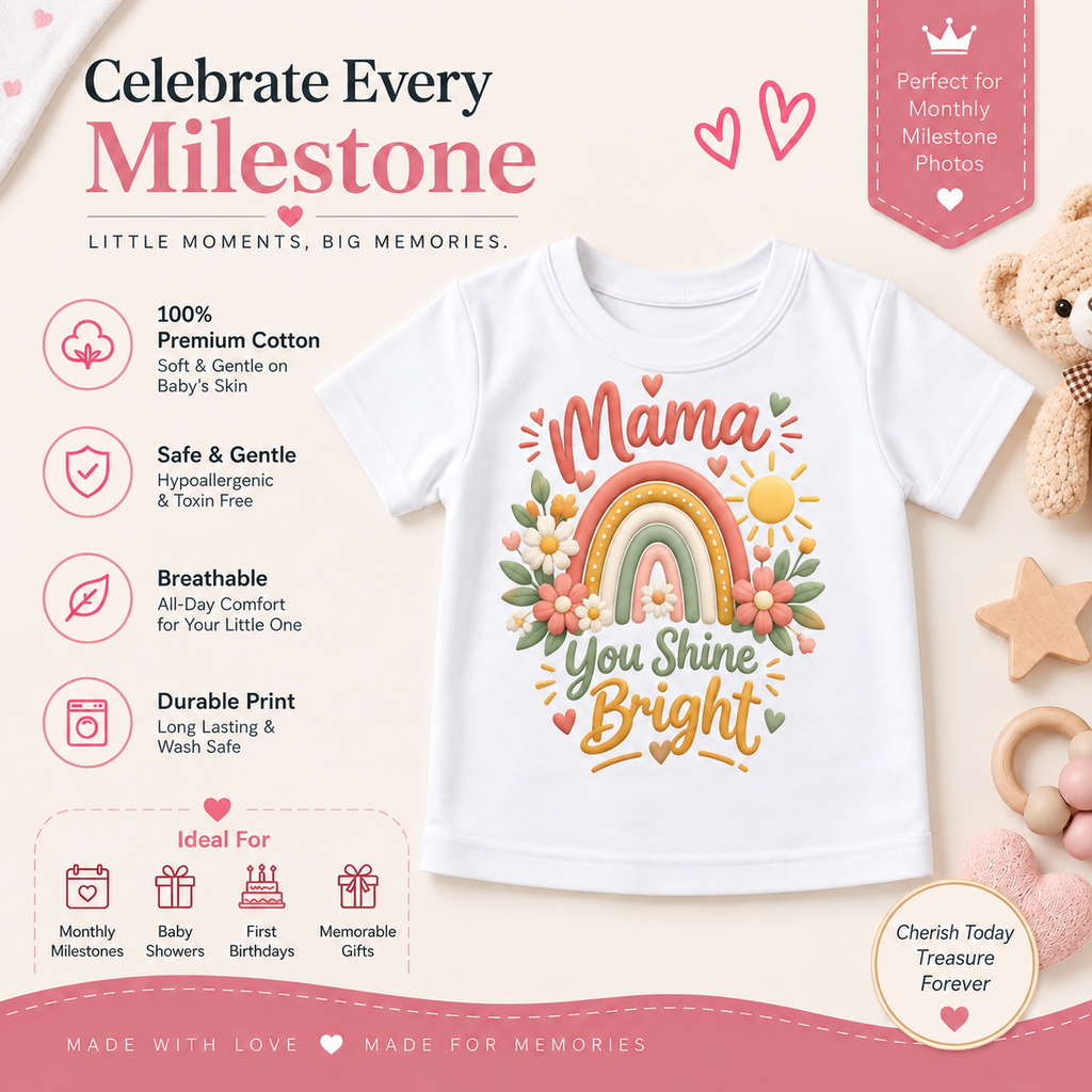 Mama You Shine Bright Kids T-Shirt