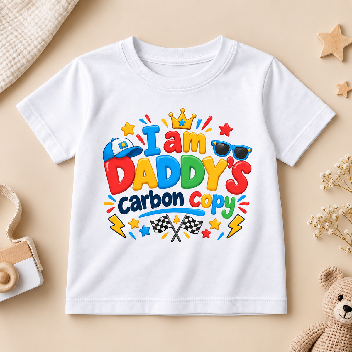 MOMMY’S LITTLE CHAMP – Kids Graphic T-Shirt 👑💙