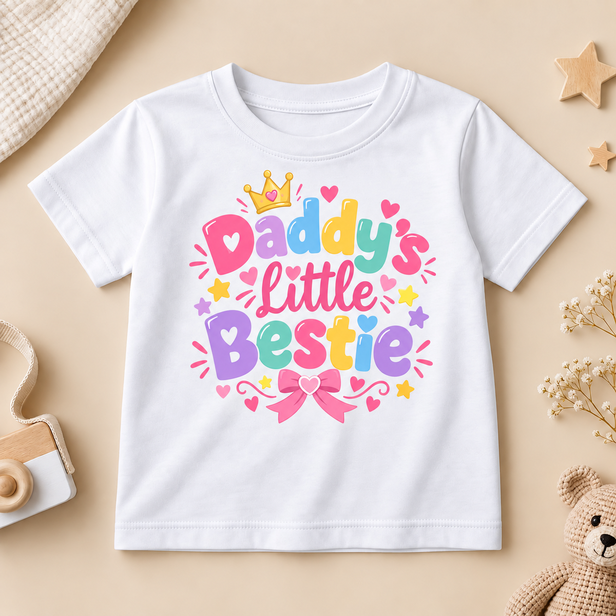Daddy’s Little Bestie Kids T-Shirt