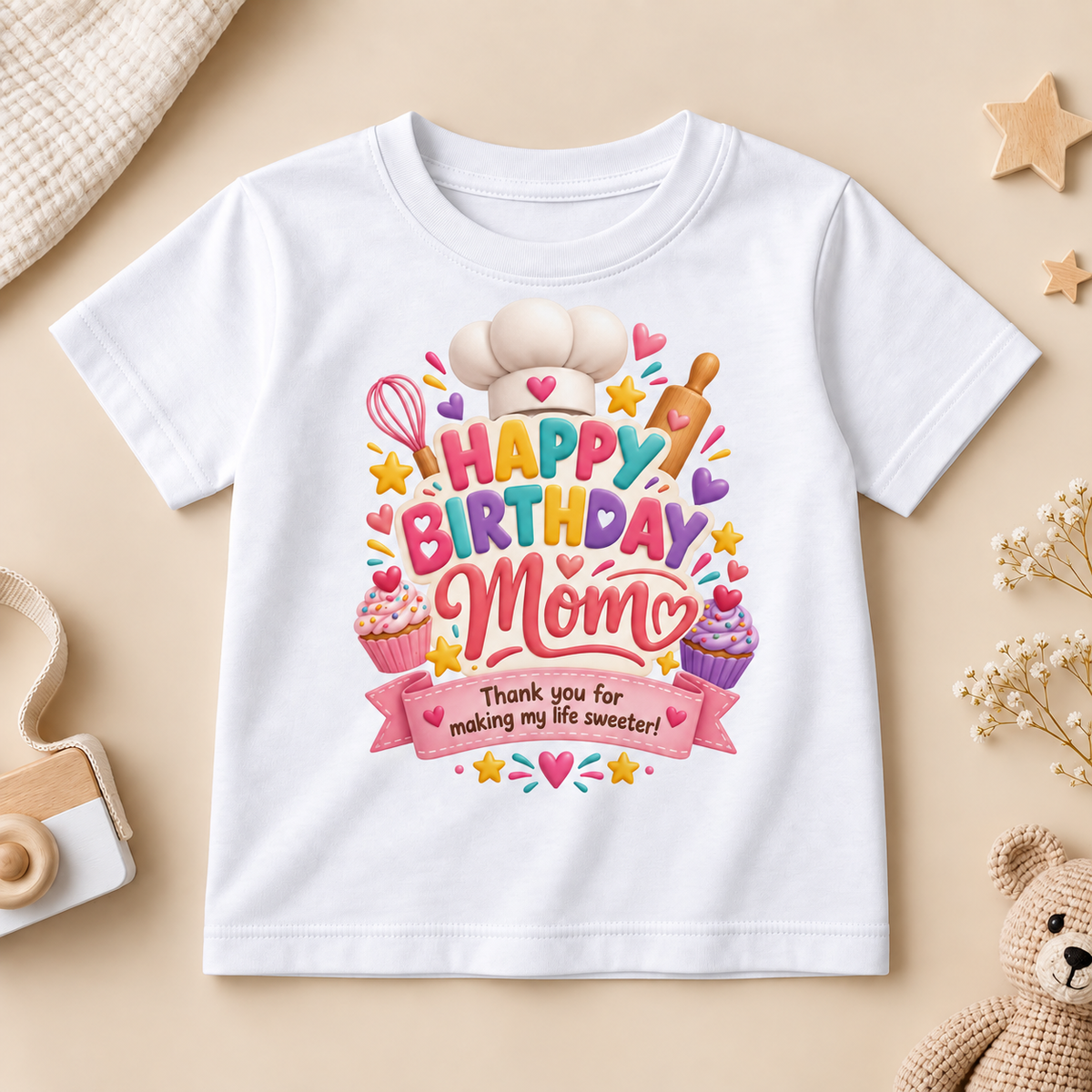 MOM’S SWEETEST CELEBRATION KIDS T-SHIRT