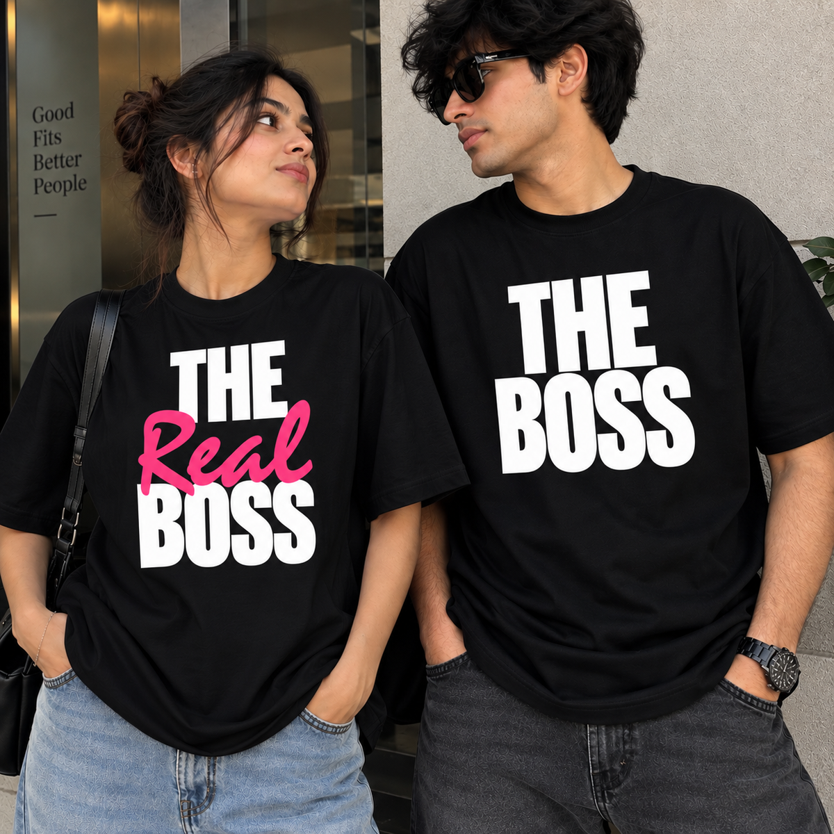 THE BOSS & THE REAL BOSS – COUPLE T-SHIRT