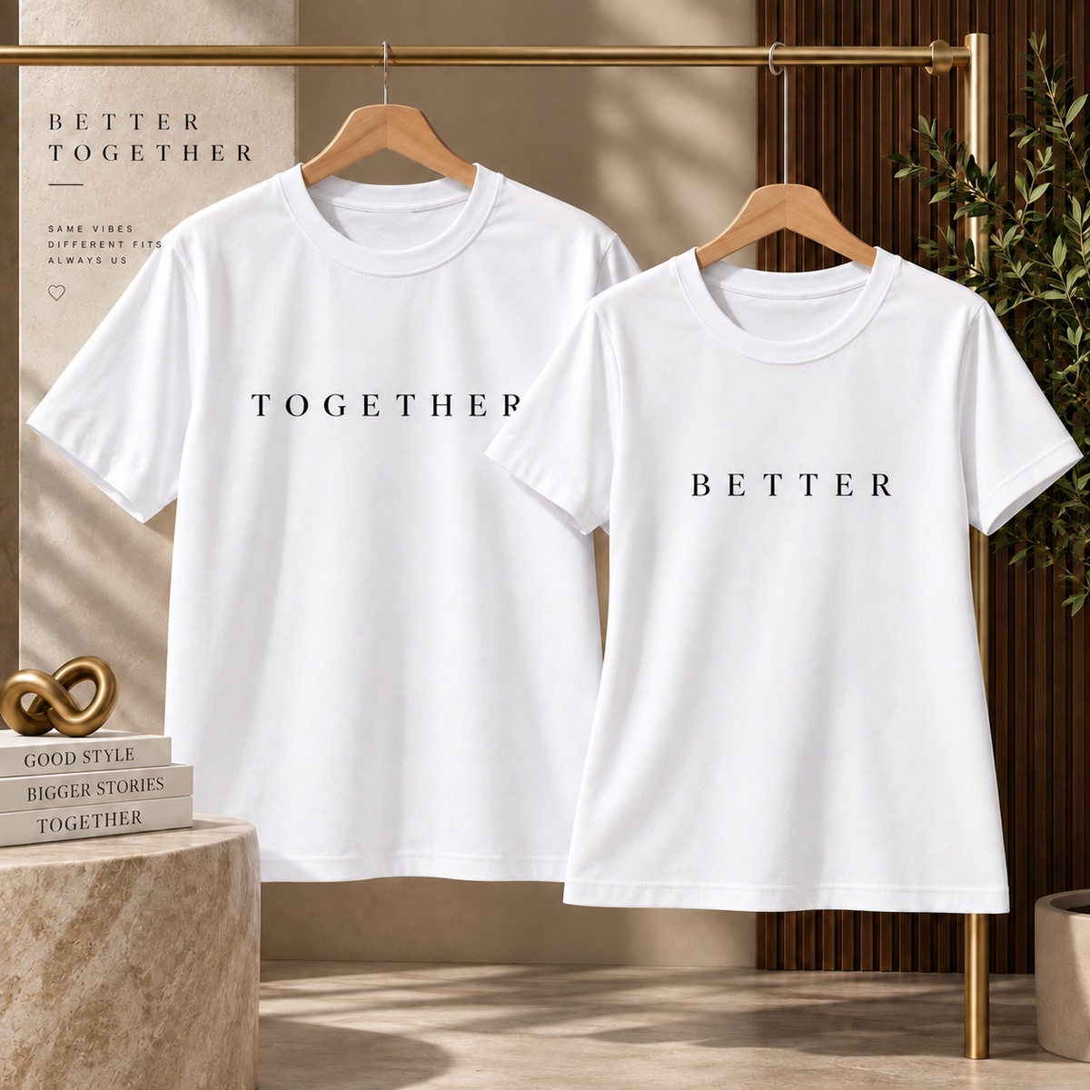 BETTER TOGETHER DUO COUPLE COMBO T-SHIRT