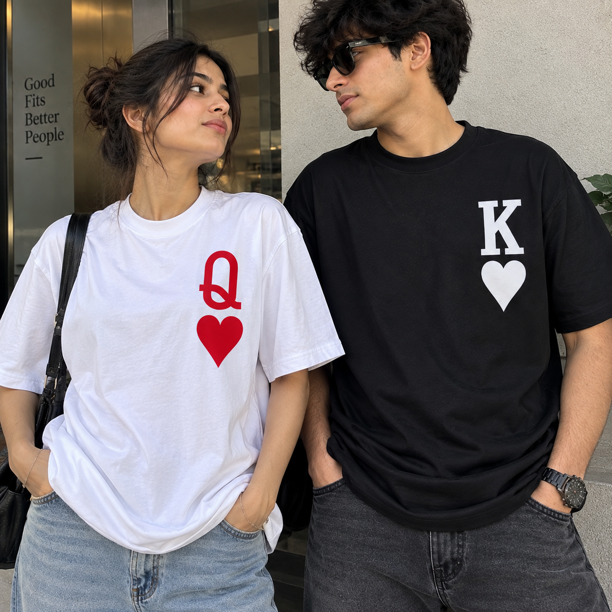 QUEEN & KING COUPLE T-SHIRT COMBO