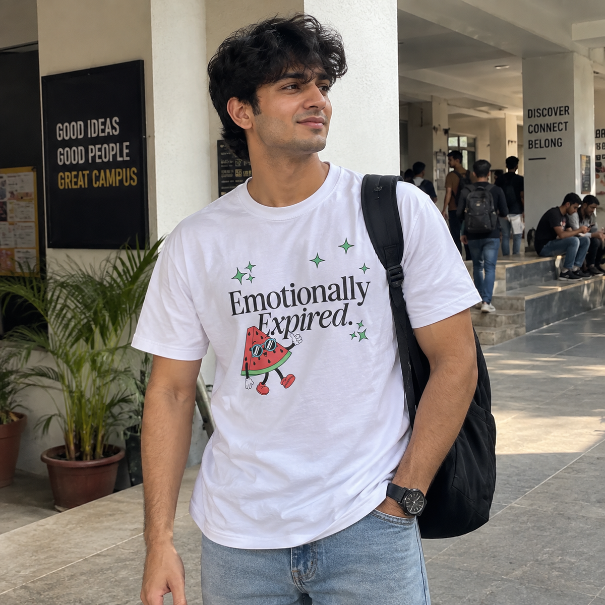 Emotionally Expired Watermelon Graphic T-Shirt