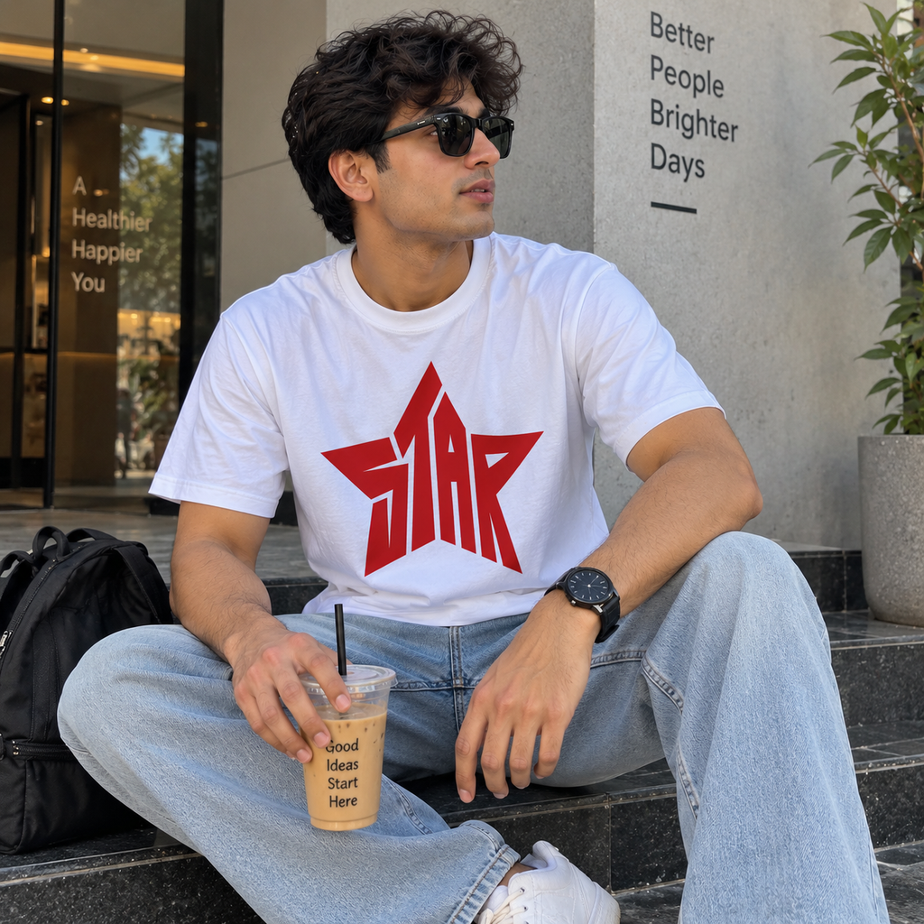 ⭐ STAR BOLD – MEN’S GRAPHIC T-SHIRT