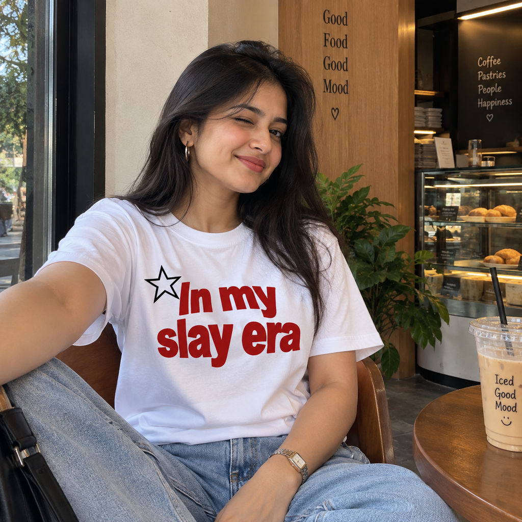 ⭐ IN MY SLAY ERA – WOMEN’S GRAPHIC T-SHIRT