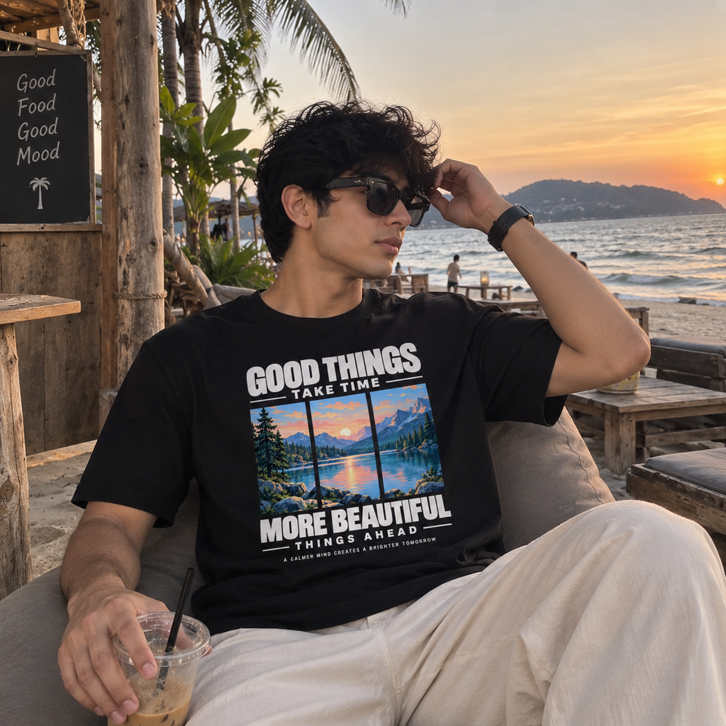 Good Things Take Time Scenic Graphic T-Shirt – Better Days