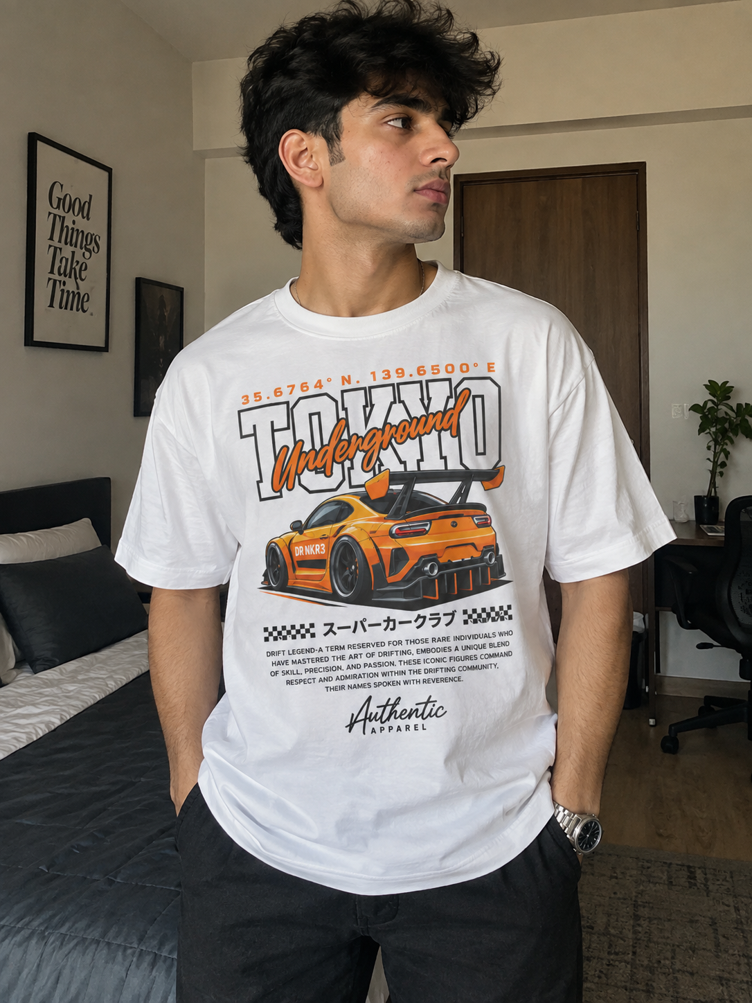 Tokyo Underground Drift Machine Graphic tshirt
