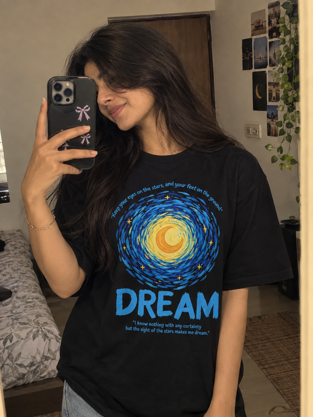Dream Beyond the Stars – Cosmic Vision Oversized T-Shirt