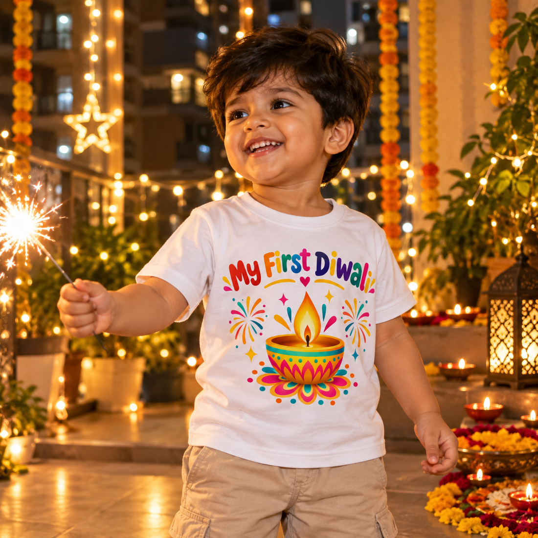 My First Diwali Festive Kids T-Shirt