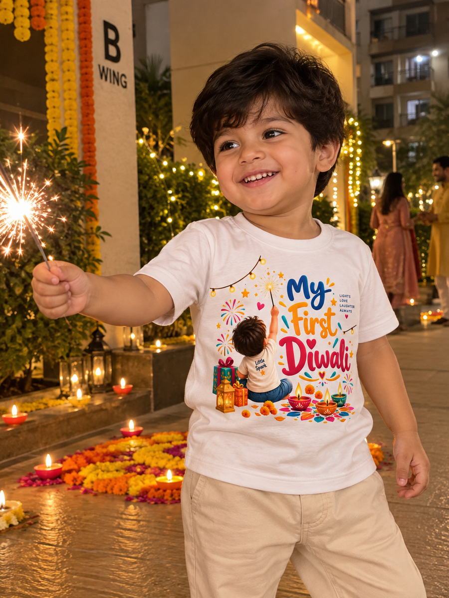 My First Diwali Kids Festive T-Shirt
