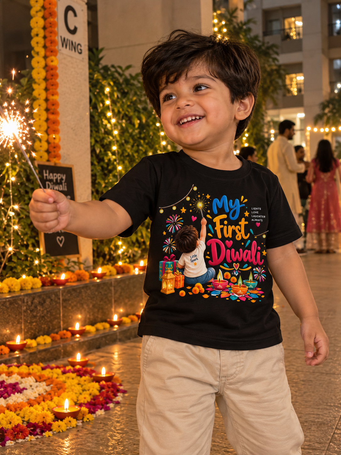 My First Diwali Kids Festive T-Shirt