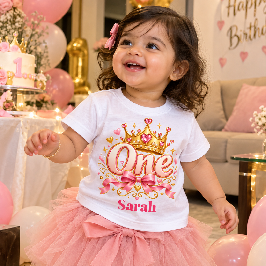 Personalized Little Princess Birthday T-Shirt