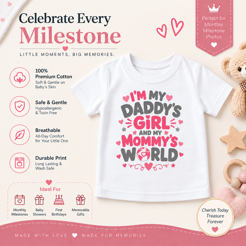 Daddy’s Girl & Mommy’s World T-Shirt
