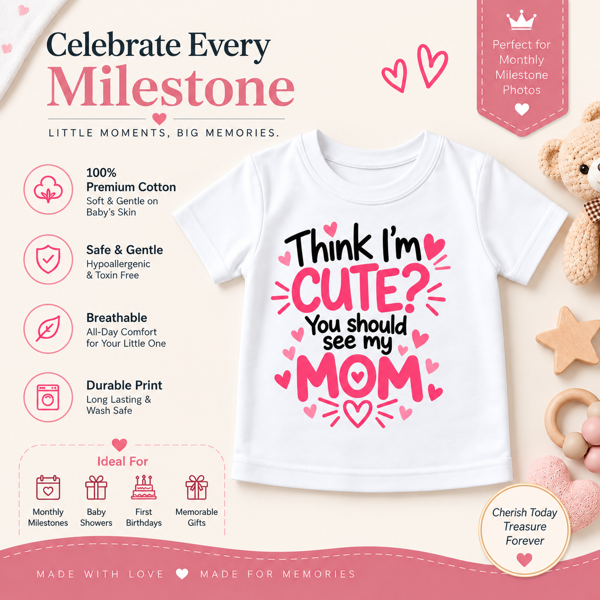 Cute Mom’s Girl T-Shirt