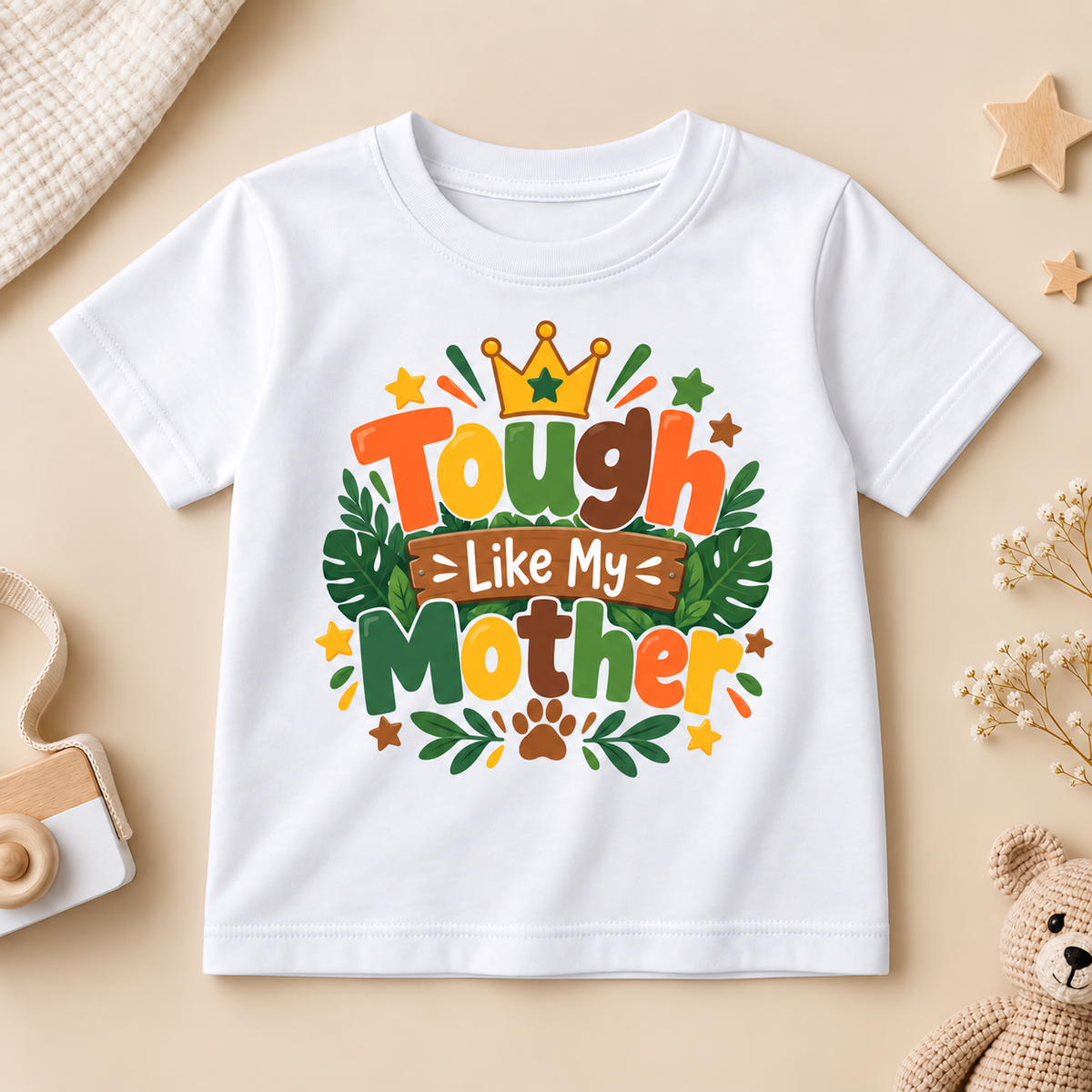 Mom’s Little Tough One Kids T-Shirt