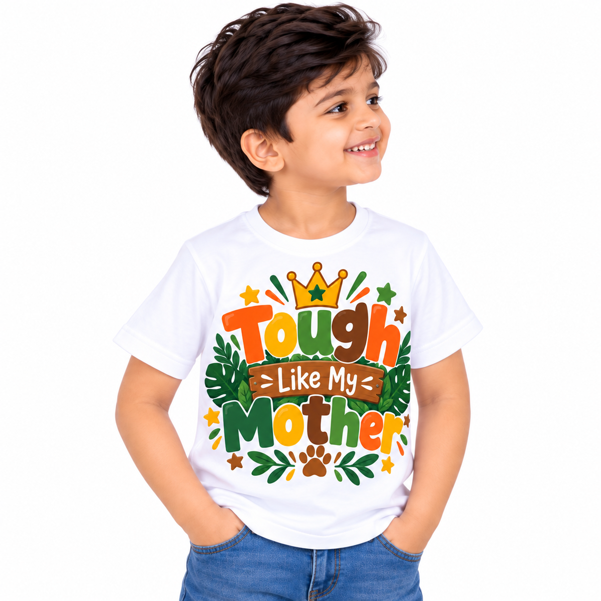 Mom’s Little Tough One Kids T-Shirt