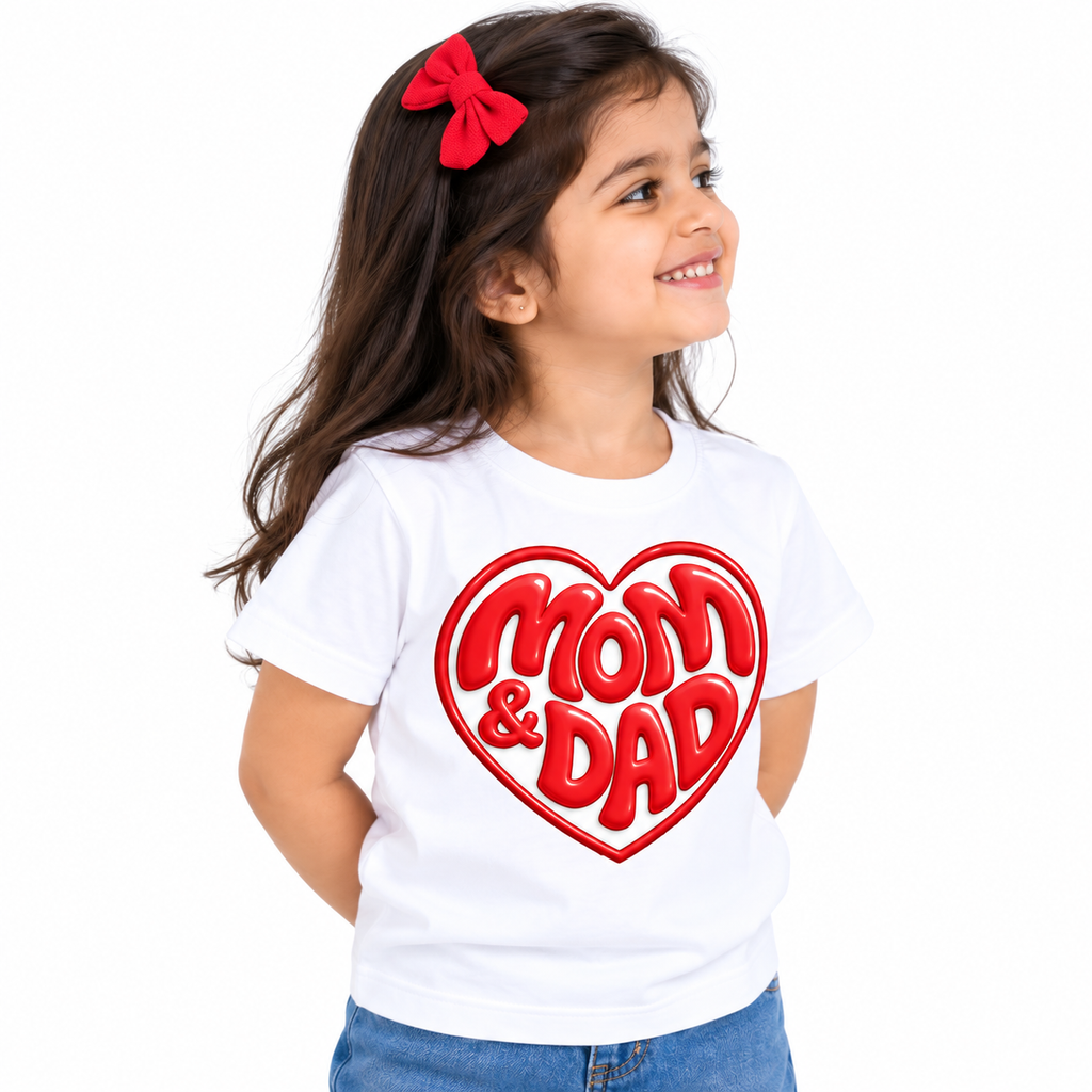 Mom & Dad Forever Love Kids T-Shirt