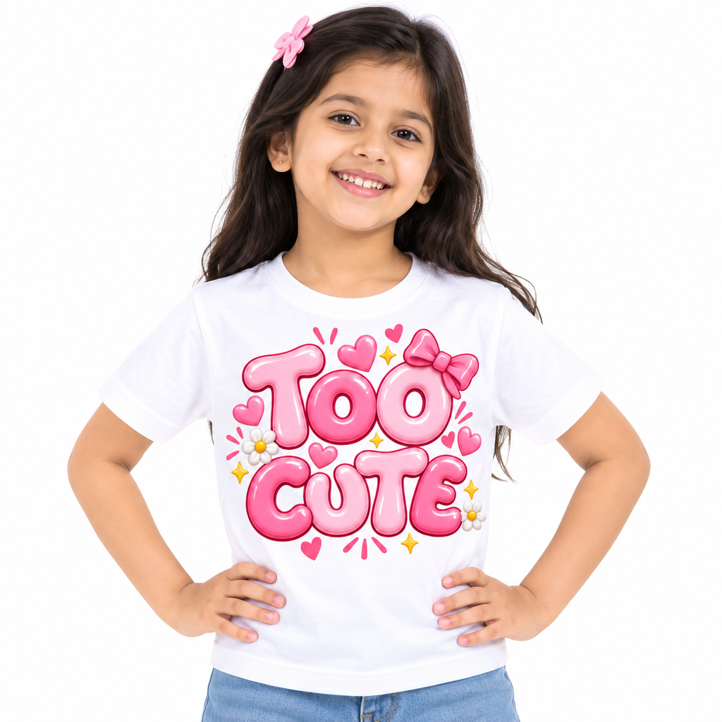Too Cute Premium Printed Kids T-Shirt