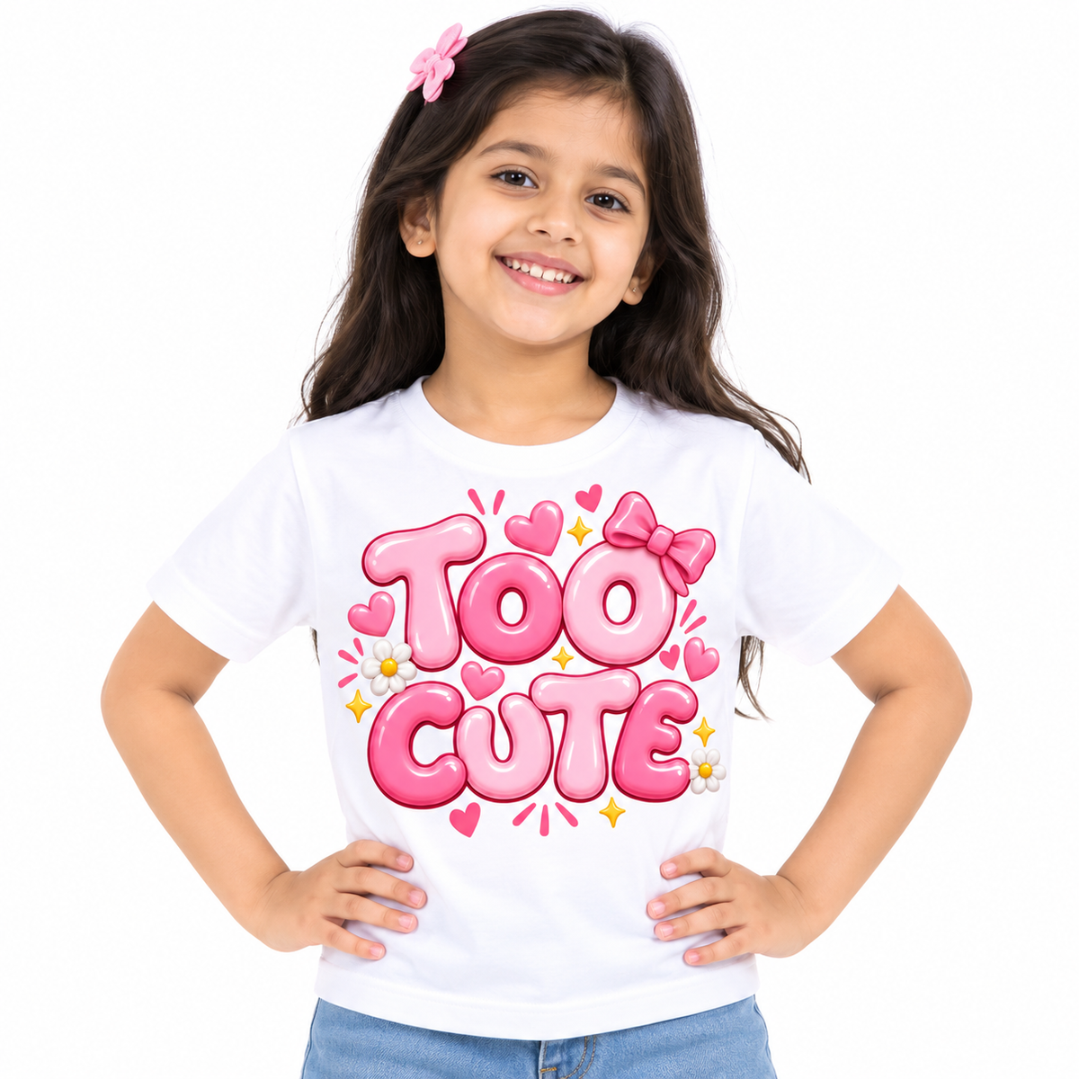 Too Cute Premium Printed Kids T-Shirt