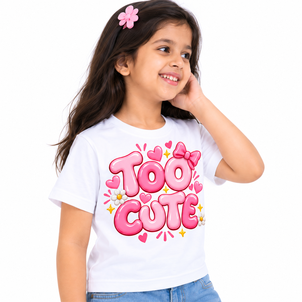 Too Cute Premium Printed Kids T-Shirt