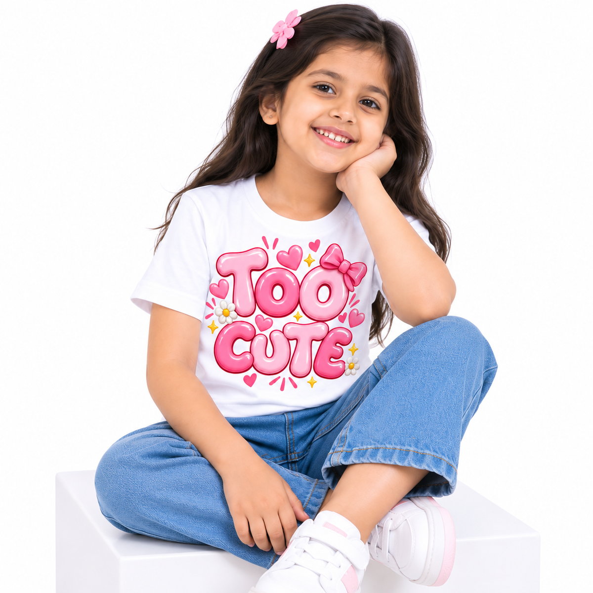 Too Cute Premium Printed Kids T-Shirt
