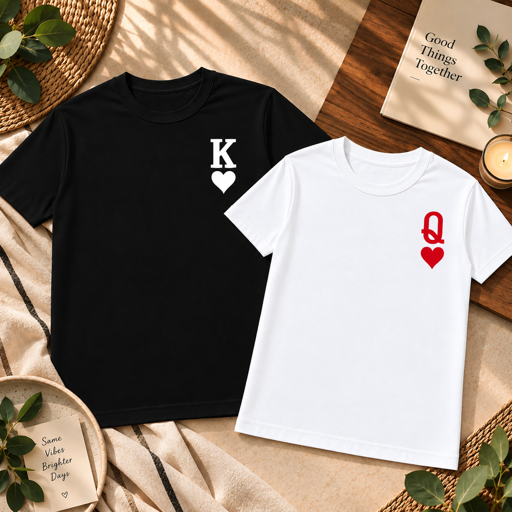 QUEEN & KING COUPLE T-SHIRT COMBO