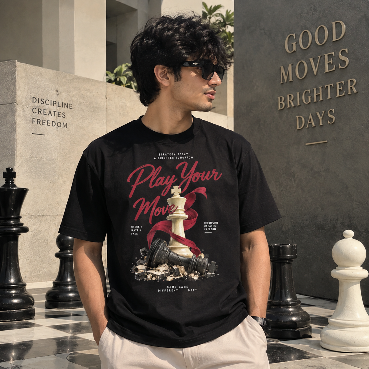 Play Your Move Chess Graphic T-Shirt – Strategy Edition