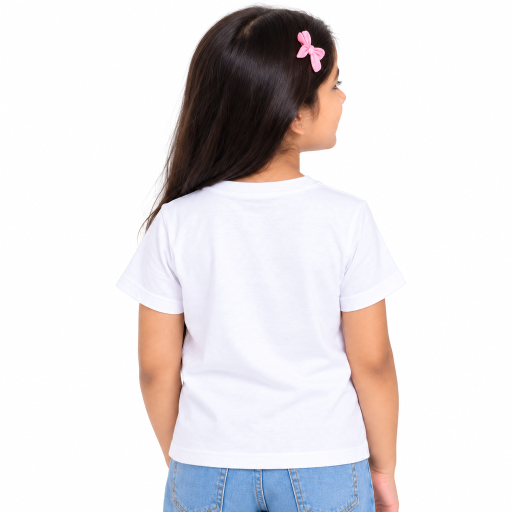 BIG SISTER LOVE BOW PRINT KIDS T-SHIRT
