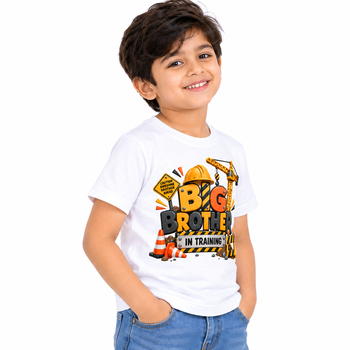 Big Brother In Training Kids Cotton T-Shirt