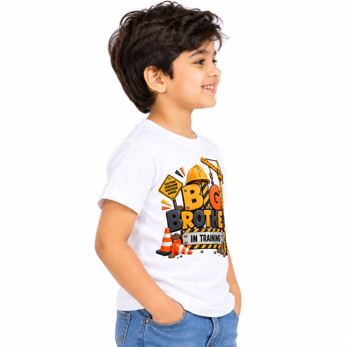 Big Brother In Training Kids Cotton T-Shirt