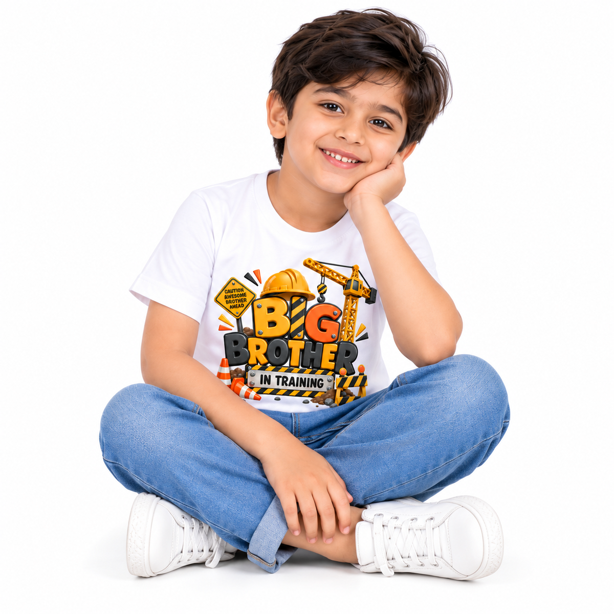 Big Brother In Training Kids Cotton T-Shirt