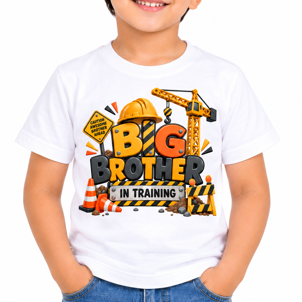 Big Brother In Training Kids Cotton T-Shirt