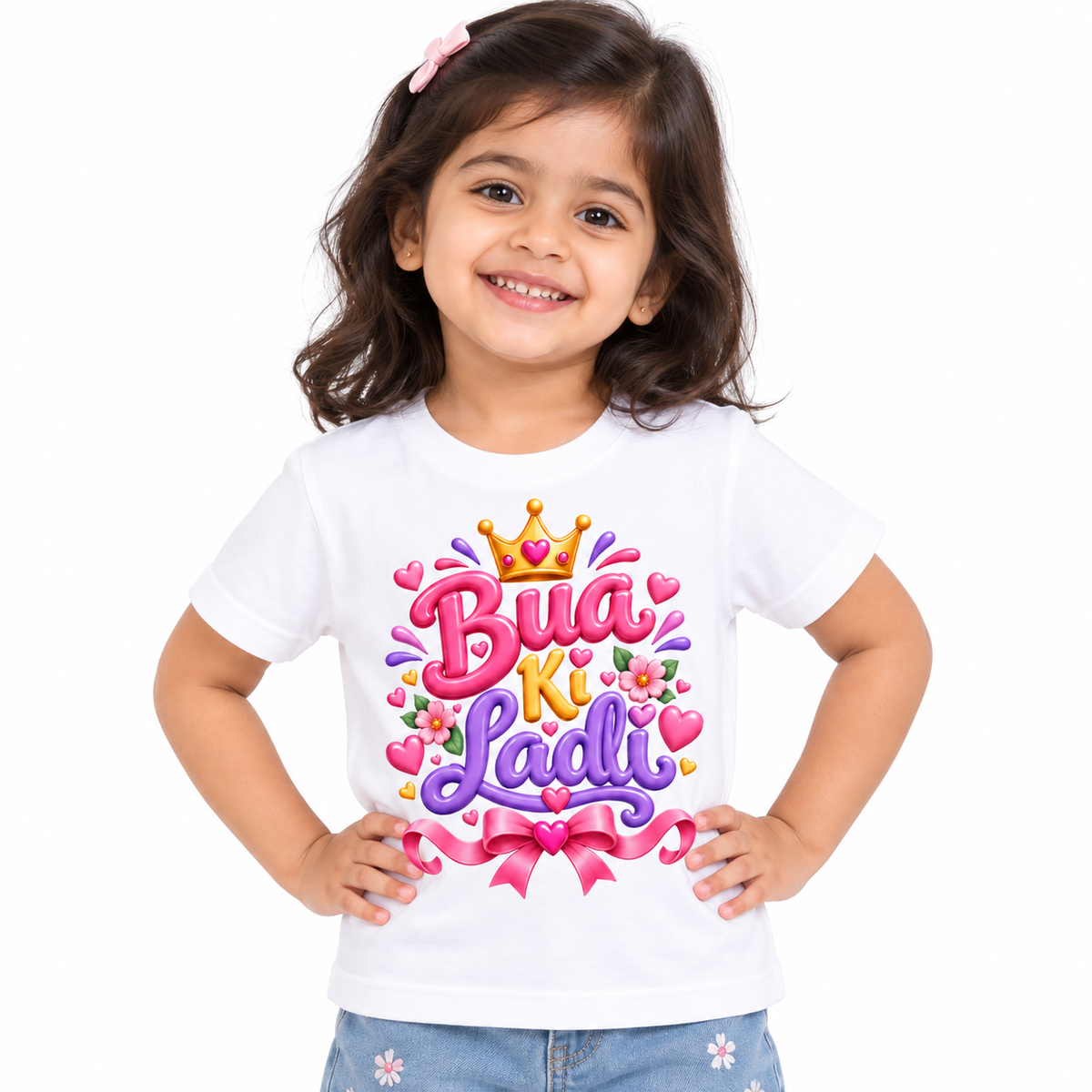 Bua Ki Laadli Princess Kids Cotton T-Shirt