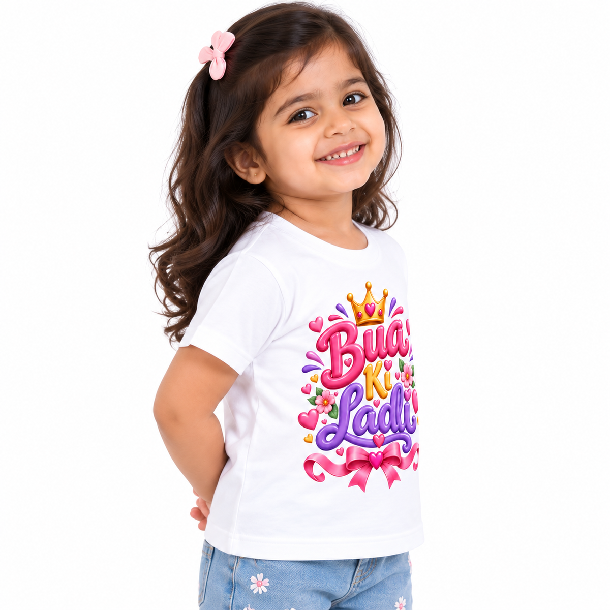 Bua Ki Laadli Princess Kids Cotton T-Shirt